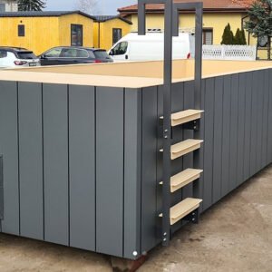 Schwimmbadbehälter aus Polypropylen 6,5 x 2,6 m