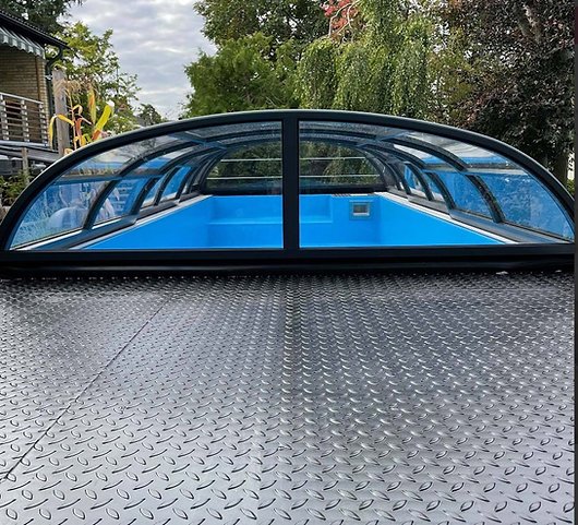Containerpool 6,11 x 2,5 m, gebrauchsfertig mit Dach, Premium-Paket - Image 4