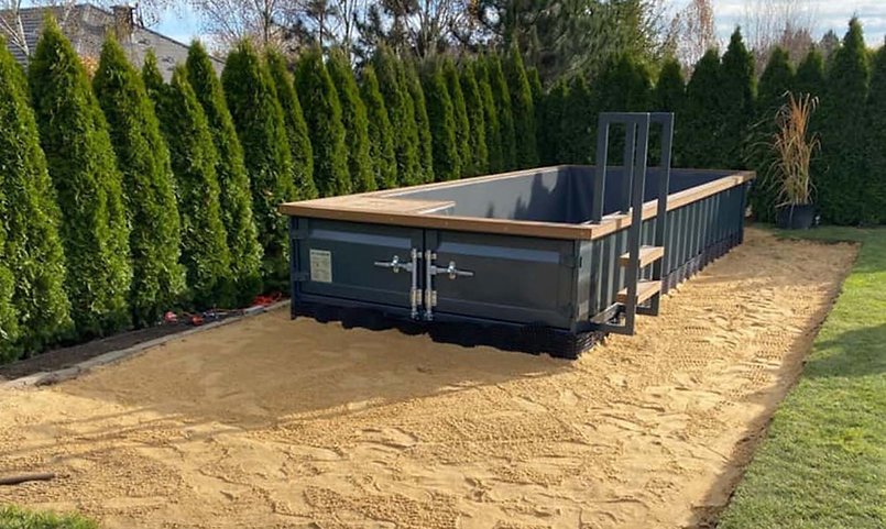 Containerschwimmbecken 6,2m x 2,5m gebrauchsfertig, Komfortpaket - Image 4