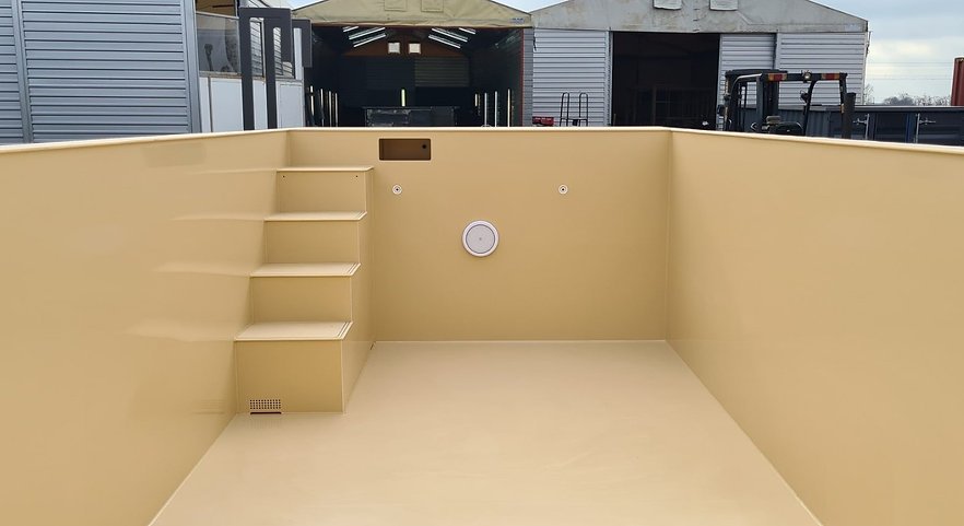 Schwimmbadbehälter aus Polypropylen 6,5 x 2,6 m - Image 5