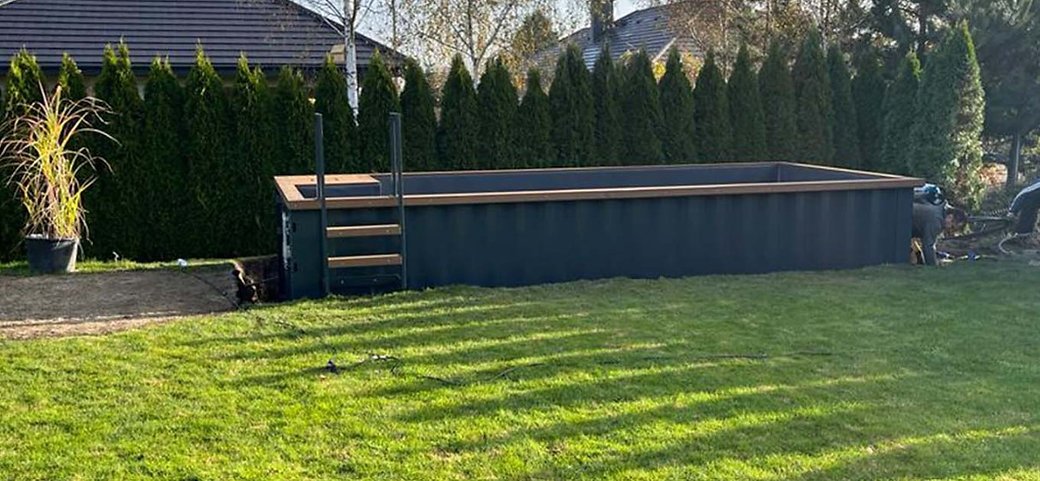 Containerschwimmbecken 6,2m x 2,5m gebrauchsfertig, Komfortpaket - Image 5
