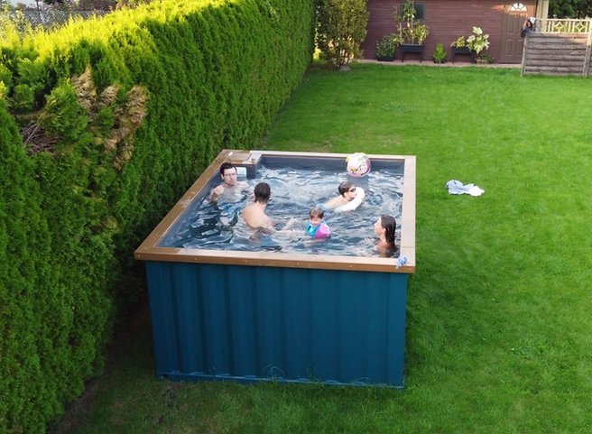 Container-Spa-Pool 3,0 x 2,5 m mit Whirlpool, Komfortpaket - Image 3
