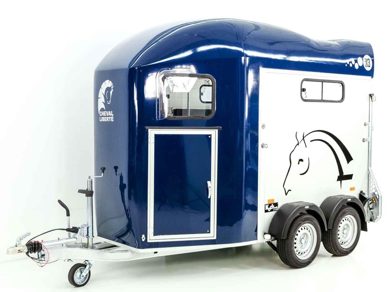 Cheval Liberte Pferdeanhänger GOLD 3 | Premium | Pullman 2 | Sattelkammer | blau-Neu - Image 5