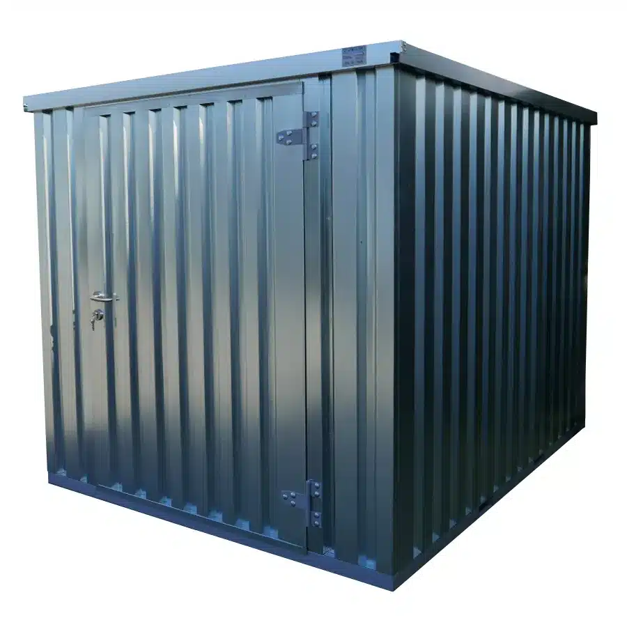 Container Werkzeugcontainer 3×2 m FOCO – Einzeltür, Galvanisiert, Selbstmontage