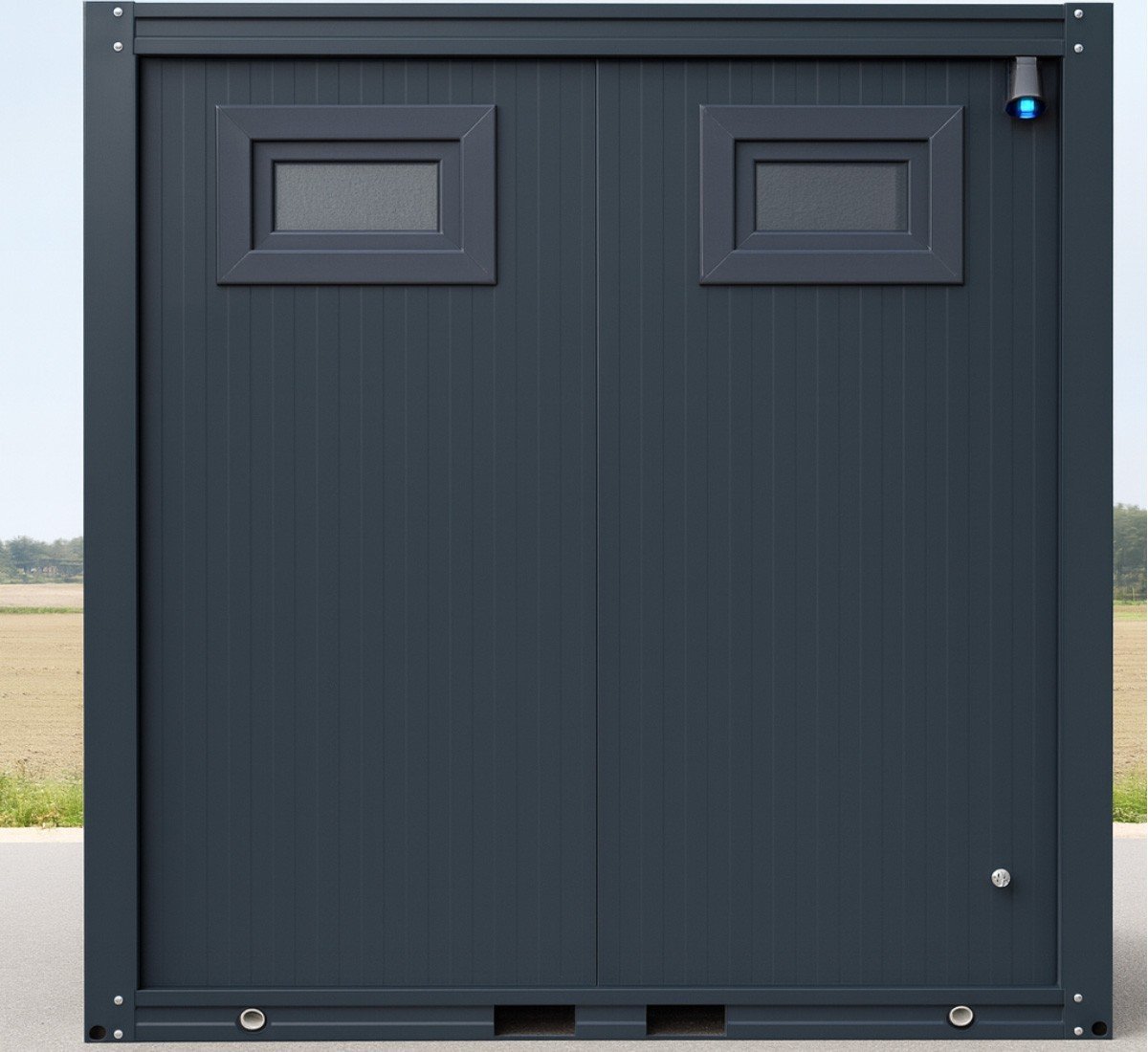 Duschcontainer – Sanitärcontainer als Doppelkabine mit zwei Duschen – RAL 7016 Anthrazit - Image 6