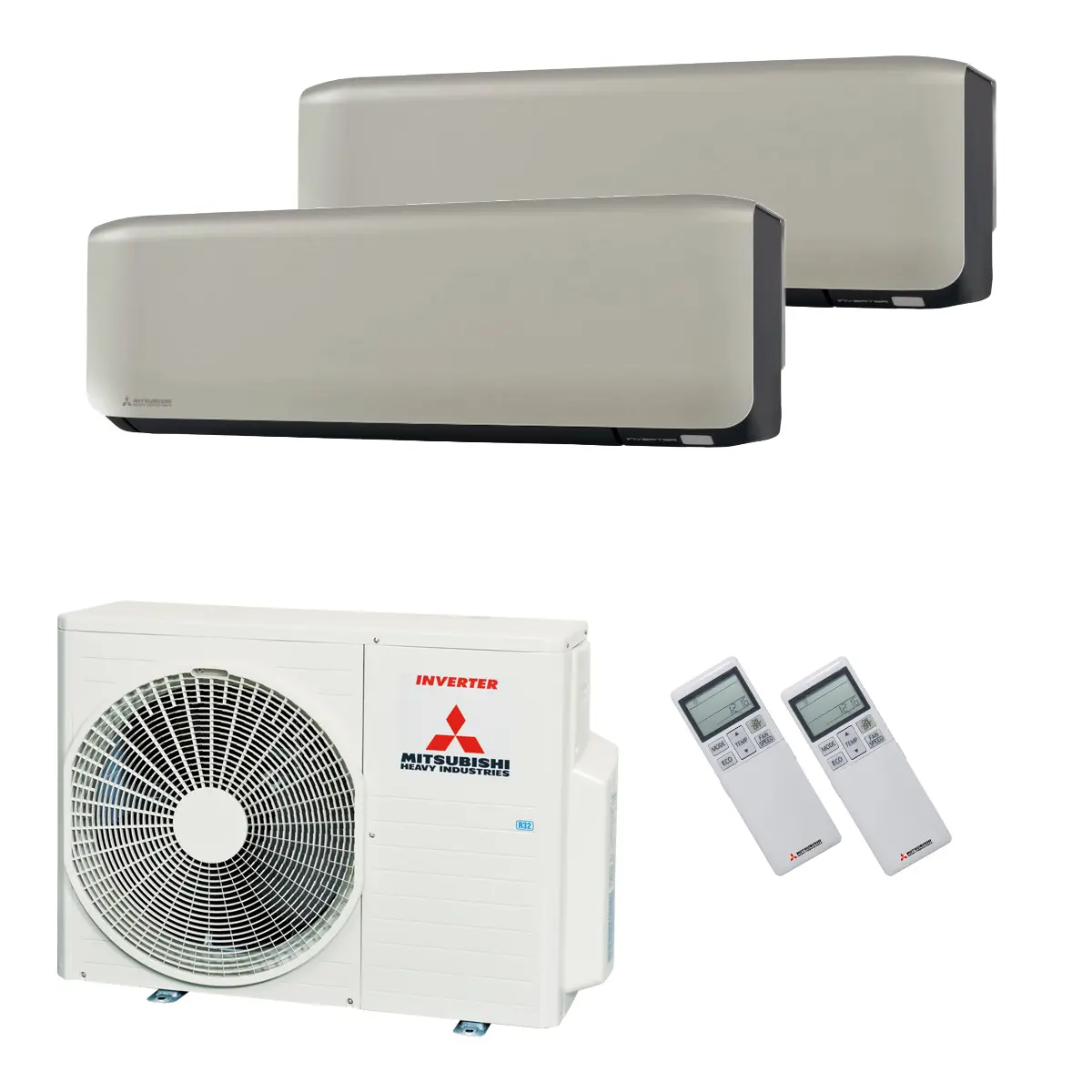 Mitsubishi Heavy Klimaanlage SRK-ZS-WF Wandgerät Multisplit Set mit 2 Innengeräten mehrfarbig - Image 7