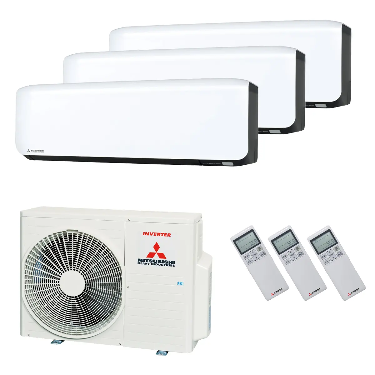 Mitsubishi Heavy Klimaanlage SRK-ZS-WF Wandgerät Multisplit Set mit 3 Innengeräten mehrfarbig - Image 6