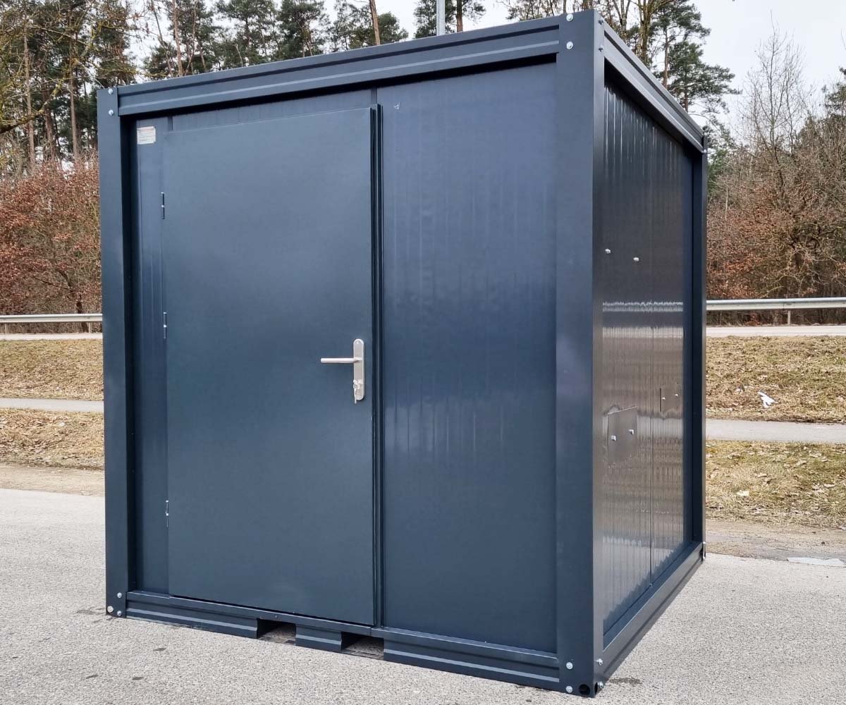 Behindertengerechter Sanitärcontainer mit Rampe und Warmwasser – RAL 7016 - Image 4