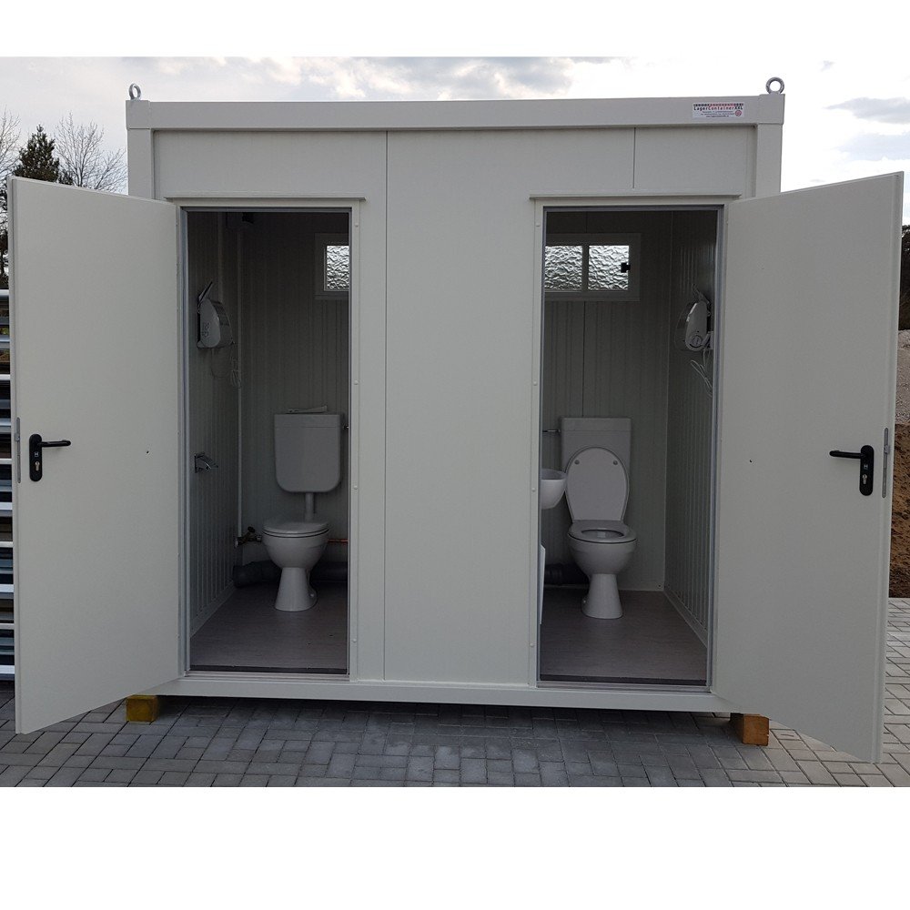 Sanitärcontainer – Mini-WC „Poco-Sani Nr. 2“ für Damen und Herren | 100% Made in Germany
