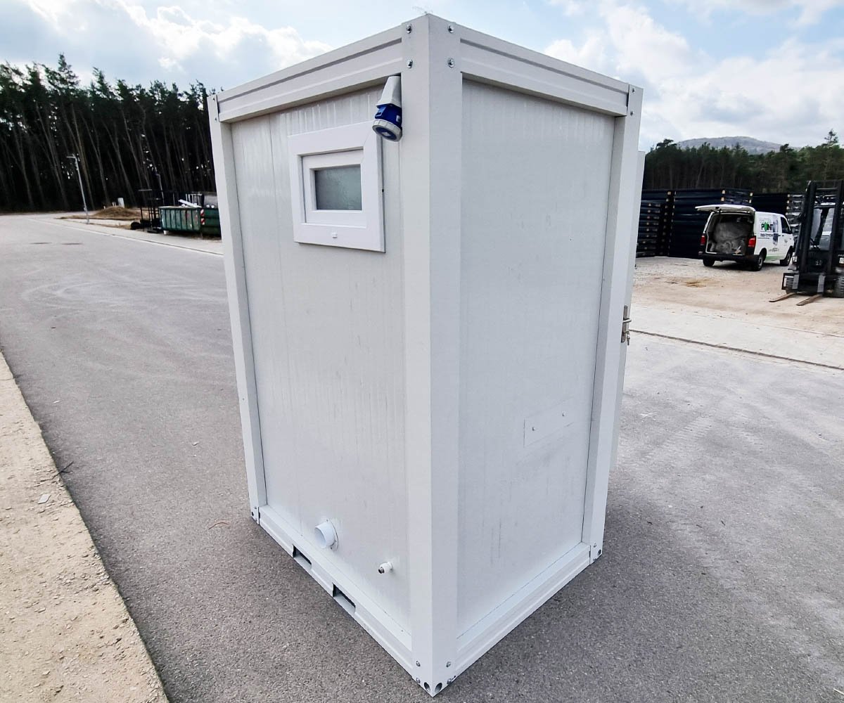 Sanitärcontainer RAL 9002 – Klo, Pissoir, Waschbecken mit Warmwasser - Image 9